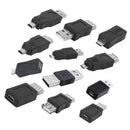 12Pcs/Set OTG USB 2.0 A Male To Female Micro USB Mini Converter Adapter