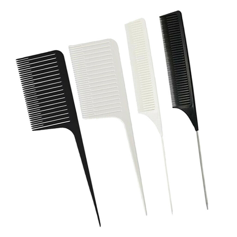 4 Pieces Barber Fine Salon Dyeing Hair Weave Highlighting Foiling Hair Comb