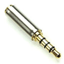 Golden 3.5mm Male to 2.5mm Female Plug Stereo Audio Earphone Jack Adapter C