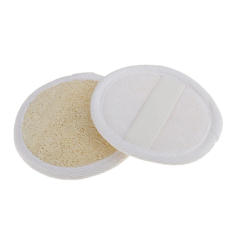 Face Exfoliating Loofah Sponge Pads (Pack of 2)- Natural Luffa Scrubber with