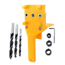 Durable Handheld Self Centering Dowel Jig with Drill Bit/Wrench/Dowel Pin