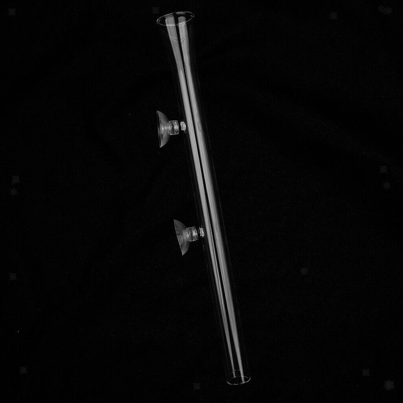 2x High Quality Aquarium Clear Shrimp Feeding 300mm Tube and Square Food Dish