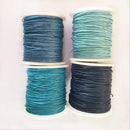 8 Rolls 80 Meters Waxed Cotton Cord String for Handmade Jewelry Making 1mm