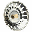 Sink Plug Stainless Steel Basket Strainer Waste Drain Home Kitchen Stopper M1G4