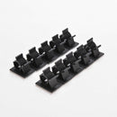 10X Adjustable Self-Adhesive Wire Cable Ties Mounts Clamp Clip Organizer Hold JR