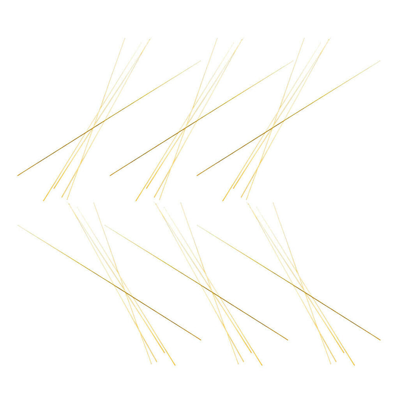 30 Pcs Solid Round Brass Rods Bar Stock Assorted Lot for DIY 300mmx1mm