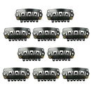 Black Snap Clips 10pcs U-shape Metal Clips for Hair Extensions DIY