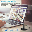 USB Gaming Microphone,Computer Condenser PC Mic for Streaming, Podcasting