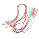 12 Pieces/Set 47 Inch Plastic Afghan Tunisian Needles Carpet Crochet Hooks Set