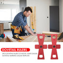 2pcs Dovetail Ruler Cut Wood Joints Gauge Dovetail Marking Gauge Template Tool