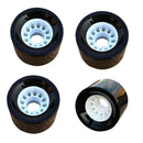 4 Pieces PU Skateboard Wheels Replacement Repair Kit For Cruiser Skate Board