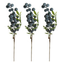 3Pieces Artificial Berries Fruit Flowers with Stem for Wedding Home Flower