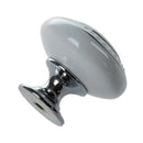 1 x Ceramic Door/Wardrobe/Cabinet/Cupboard Knob Handle Drawer White O7F5