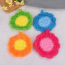 Kitchen cleaning tool brush bowl pot flower acrylic dish towel cloth random 3CAU