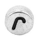 500Mixed Alphabet/Letter Acrylic Spacer Bead 7mm B09882