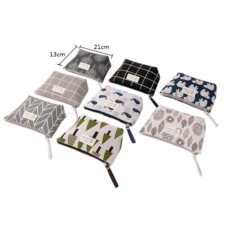 5X(Women Plaid Travel Cosmetic Bag Makeup Bags Handbag Female Zipper Purse Q3P9)