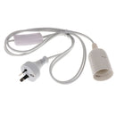 Cable Plug in Pendant Light Fitting with On/Off Switch E27 Lamp Holder -AU