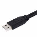 USB 2.0 Male To Male Dual Micro USB Splitter Y Charging Data Cable FT