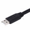 USB 2.0 Male To Male Dual Micro USB Splitter Y Charging Data Cable FT