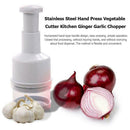 Stainless Steel Hand Press Vegetable Cutter Kitchen Ginger Garlic Chopper