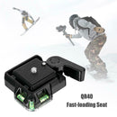 QR40 Camcorder Tripod Monopod Ball Head Quick Release Plate for DSLR Camera