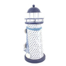 Wrought Iron Nautical Lighthouse Lantern Candle Holder 18cm Seabirds & Boat