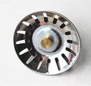 Stainless Steel Kitchen Sink Strainer Waste Disposer Plug Drain Stopper FilterTO