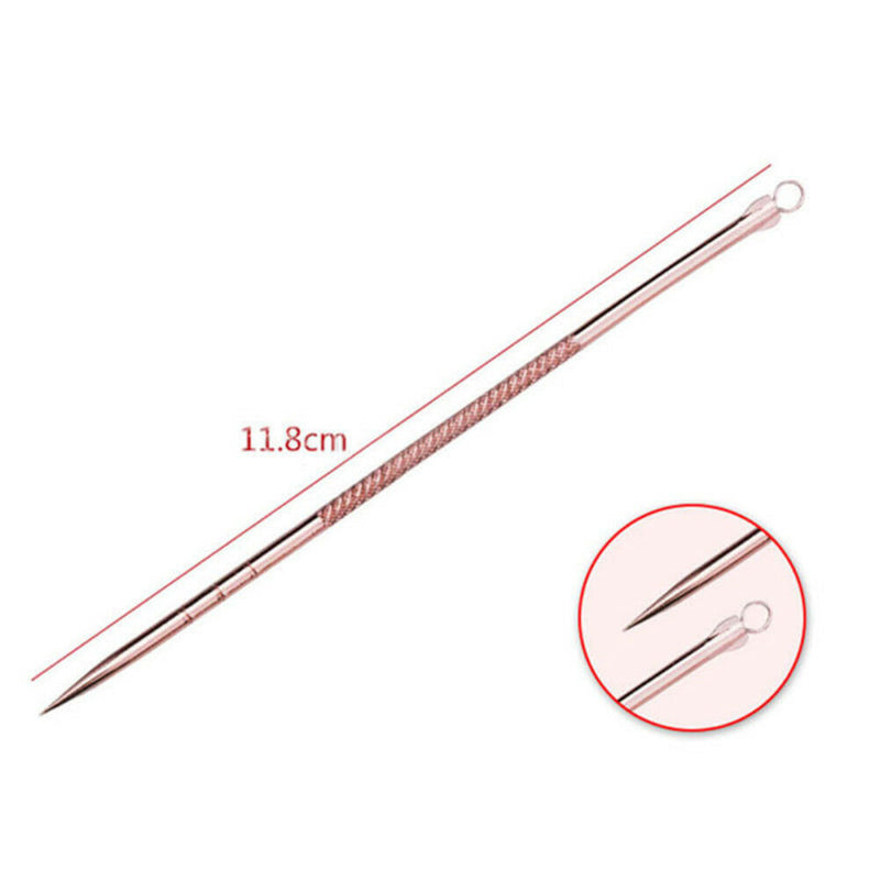 Blackhead Whitehead Pimple Spot Comedone Acne Extractor Remover Popper Tool Kits