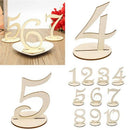 Wedding Table Numbers 1-20 Set Wood Table Numbers Centerpiece for Party Bir