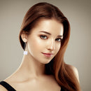 Metal Dangle Drop Earrings Rolling Tissue for Women Ear Hook Jewelry Gift
