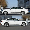 1 Pair 150x9cm PVC Vinyl Car Stickers Long Stripe Totem Auto Side Skirt Decals