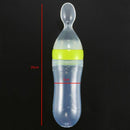 Baby Squeezing Feeding Bottle Silicone Training Rice Spoon Infant Cereal Fo D4Q8