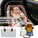 Multi-function Portable Baby Diaper Storage Bag Felt Mummy Nappy Organizer