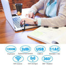 1200Mbps Wireless USB Wifi Adapter, AC1200 Dual Band 2.4GHz/300Mbps+5GHz/86 Z1E7