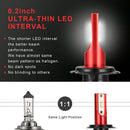 2pcs CSP Chip H7 LED Headlight Fog Bulbs Kit High Power Canbus 6000K Whi_