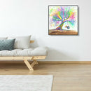 5D DIY Full Drill Diamond Painting Colorful Tree Cross Stitch Embroidery