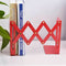 Creative Adjustable Bookends Black Metal Office Non-slip Magazine File Book W9U6
