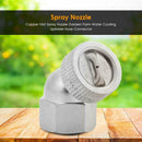 Copper Mist Spray Nozzle Garden Farm Water Cooling Sprinkler Hose Connector