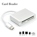 3 in1 USB 3.1 Type C USB-C to SD/CF TF Card Reader Adapter For Macbook Notebook