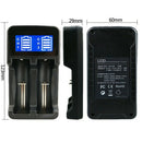 Dual Slots Led Screen Battery Charger Usb Smart Rechargeable for Aa/Aaa Ni-