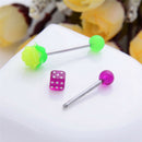 16Pcs New Different Style Tongue BarTongue Bar Body Piercing Surgical Jewelry  Z