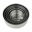 5 pcs Mixing Bowl Deepened Fruit Salad Bowl Bakery Cookware Stainless Steel