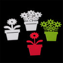 2pc Potted plants Metal Cutting Dies Stencil For Scrapbooking DIY Cards DecorLJ