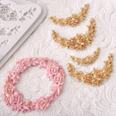 Garland Silicone Rose Flower Mold Cake Border Jewelry Wedding Decorating Tools.