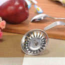 Steel Drain Cover Kitchen Water Sink Drainer Strainer Disposal Stopper Plug E2R8