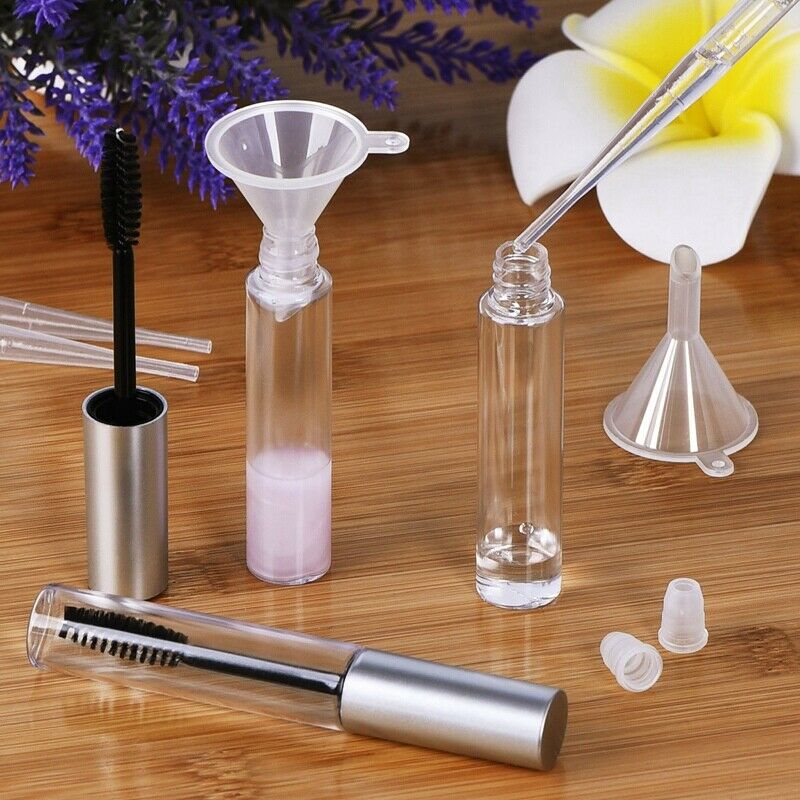1 Set 5 Pcs 10Ml Reusable Empty Bottle Tube Container For Eyelash Growth Oi
