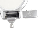 2.5X 107MM 5X 24MM LED Illuminating Magnifier Metal Hose Magnifying Glass D O6P8