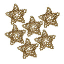 6Pcs Natural Star Wicker Rattan Balls - Decorative Orbs Crafts DIY Wedding