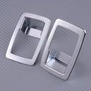 2x Chrome Rear Seat Adjustment Frame Trim Cover Fit for BMW X4 G02 X3 G01 2018