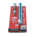 2pcs PCI Express Riser Card 1x to 16x USB3.0 SATA Power for Bitcion Minier